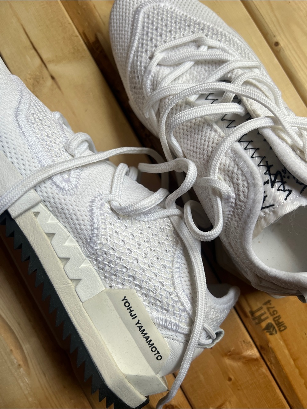 Y-3 All-White Athletic Sneakers